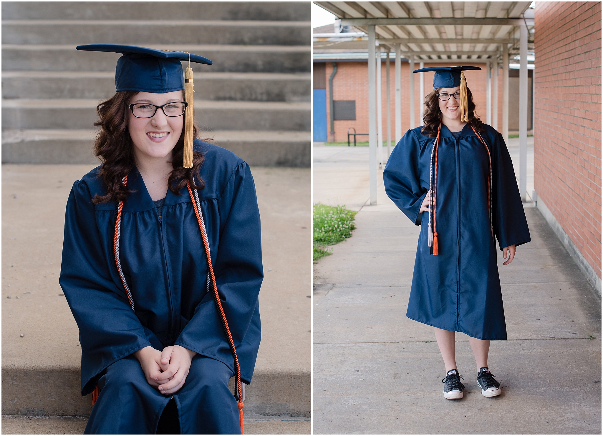 andrea in cap and gown - lori pickens photography
