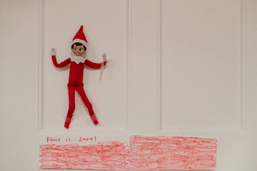 Elf on the Shelf Floor is Lava